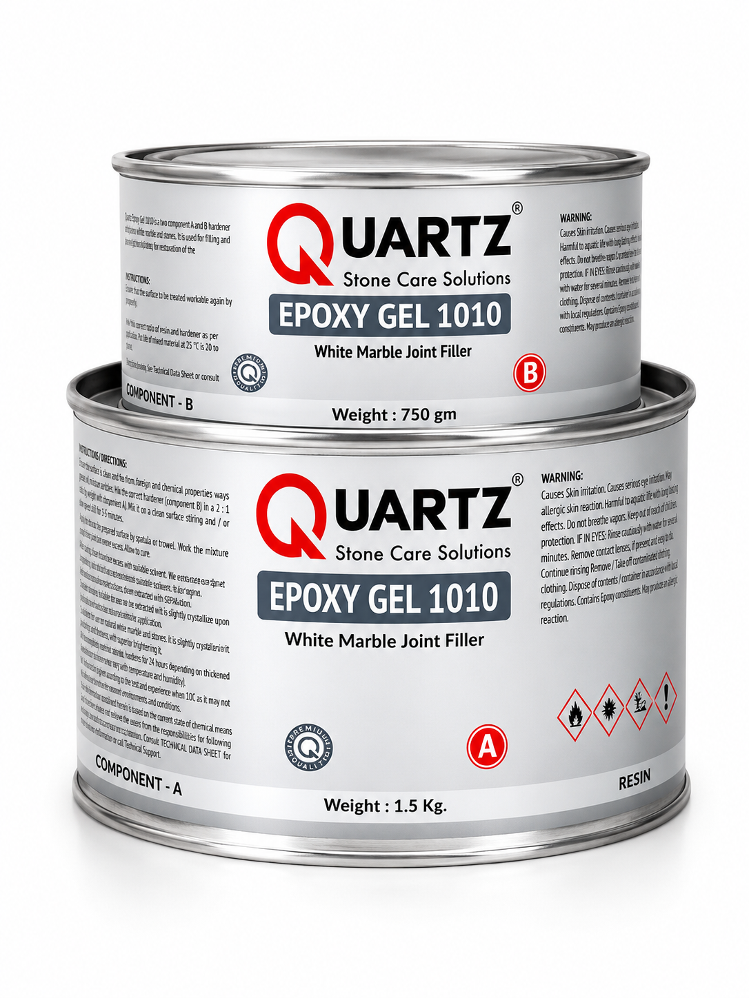 Epoxy Gel 1010 — White Marble Joint Filler